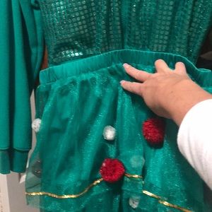 Christmas onesie with tutu! So cute and fun!